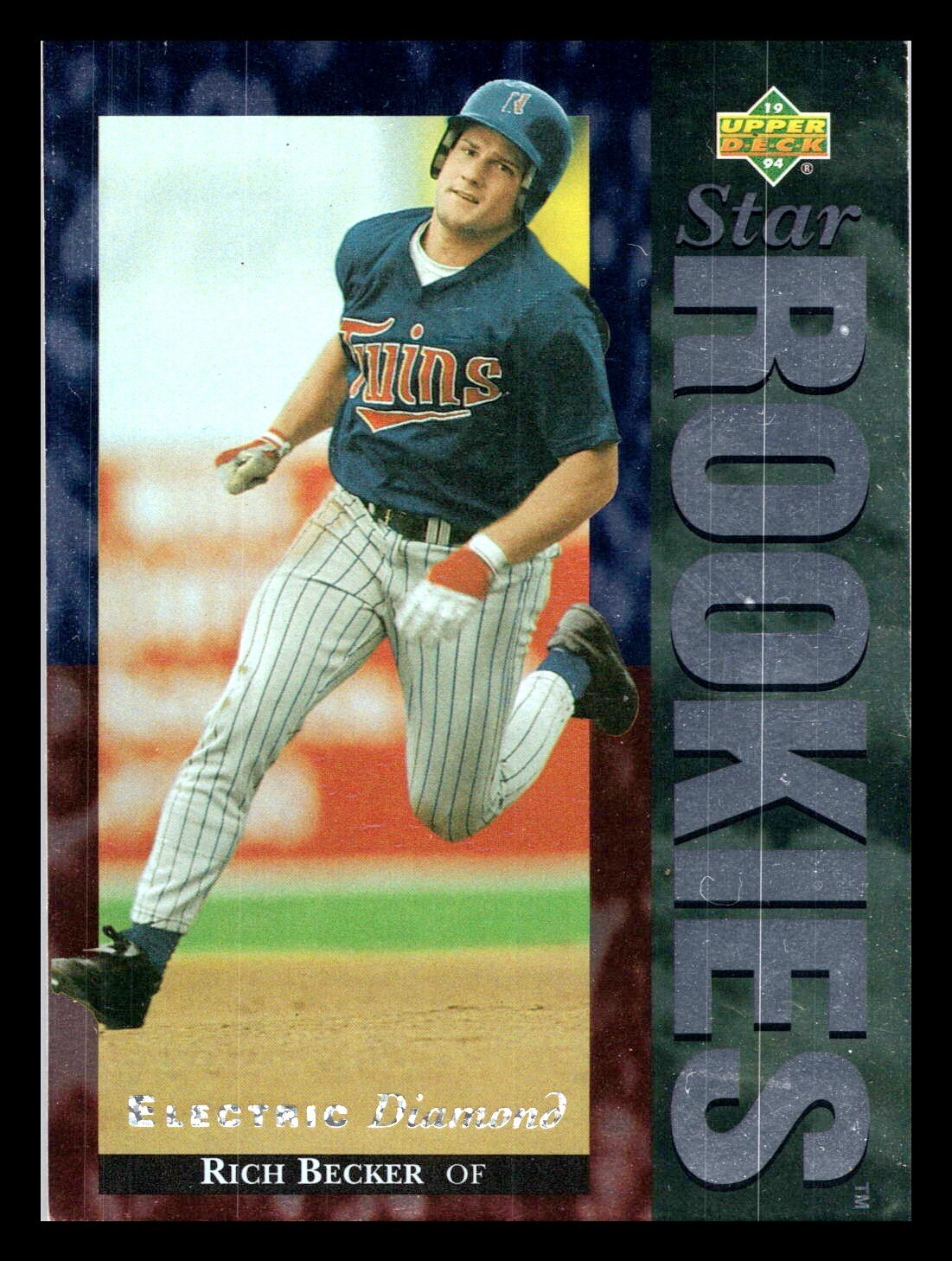 1994 Upper Deck Rich Becker #4 Star Rookies Minnesota Twins Electric Diamond RC