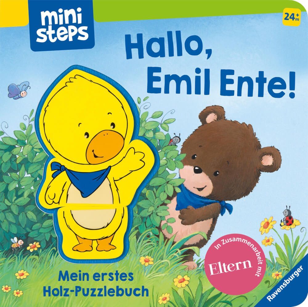 Thumbnail - Ravensburger 30060 Holzpuzzle-buch, Emil Ente 24+m