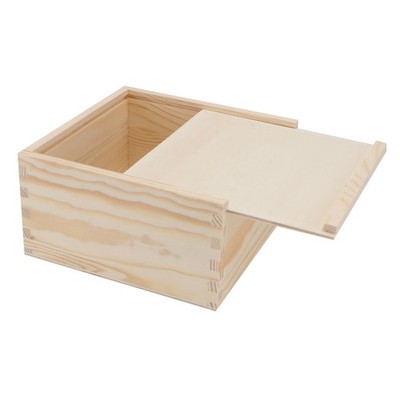 1pc Wooden Candy Wrapping Box Geschenkverpackung Wedding Supply Supply (Khaki)