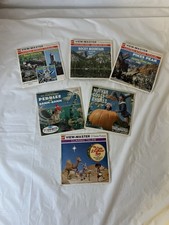 Lot Of 6 Viewmaster Stereo Pictures Flinstones Mother Goose Natl Parks