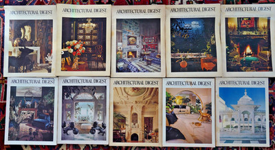 Architectural Digest Magazine  1973, 75, 76, 77, 79 , LOT of 10 Issues