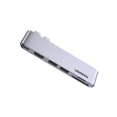 UGREEN USB-C MULTIFUNCTION ADAPTER - Gray/Silver
