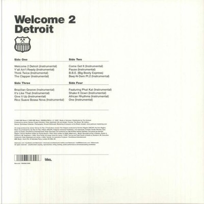 Jay Dee AKA J Dilla - Welcome 2 Detroit Instrumental (2xLP) | eBay