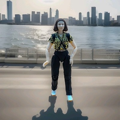 Netflix Stranger Things 6'' Bandai Hawkins Collection - Eleven w/ Yellow Outfit