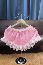 E17 VTG Style 2XL/ElasticW.24-42"Orange Nylon Half Slip With LaceTrim Length10"