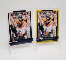 VON MILLER 2016 Panini Score Stoppers Gold Foil base #3 LOT DENVER BRONCOS 