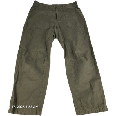 Rag & Bone Engineered Jogger Pants Women s 8 Elastic Cuff Green Kelly Y2K Boho 
