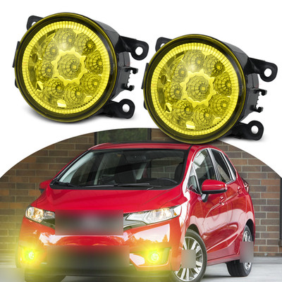 2X LED Fog Lights Bumper Driving Lamp Yellow FITS 2015-2017 Honda Fit