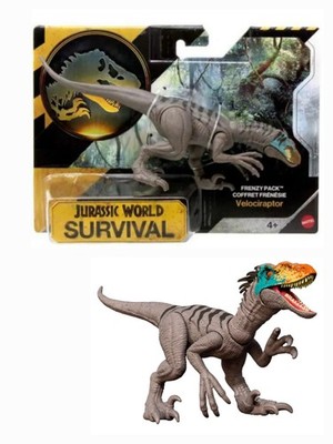 Jurassic World Survival Frenzy Pack VELOCIRAPTOR Dinosaur Action