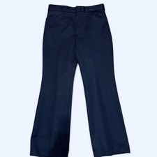 VTG 70s Wrangler Blue Flare Cowboy Disco Pants 30/27 Made In USA