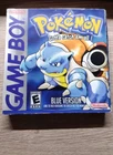 Pokemon Blue Version (Game Boy, 1998) cartridge & box no Manuel