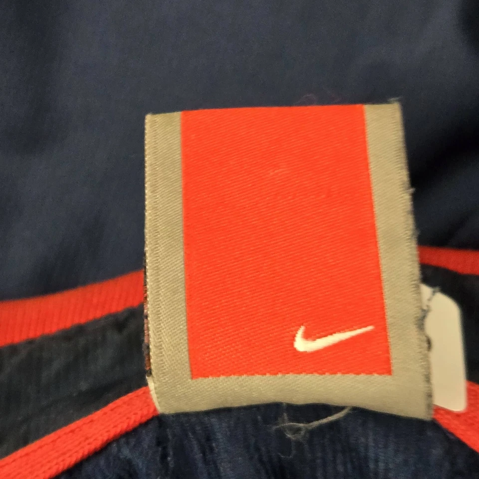 复古 Fresno State Bulldogs 男式夹克 L 海军蓝刺绣耐克风衣 — 第 4/4 张图片