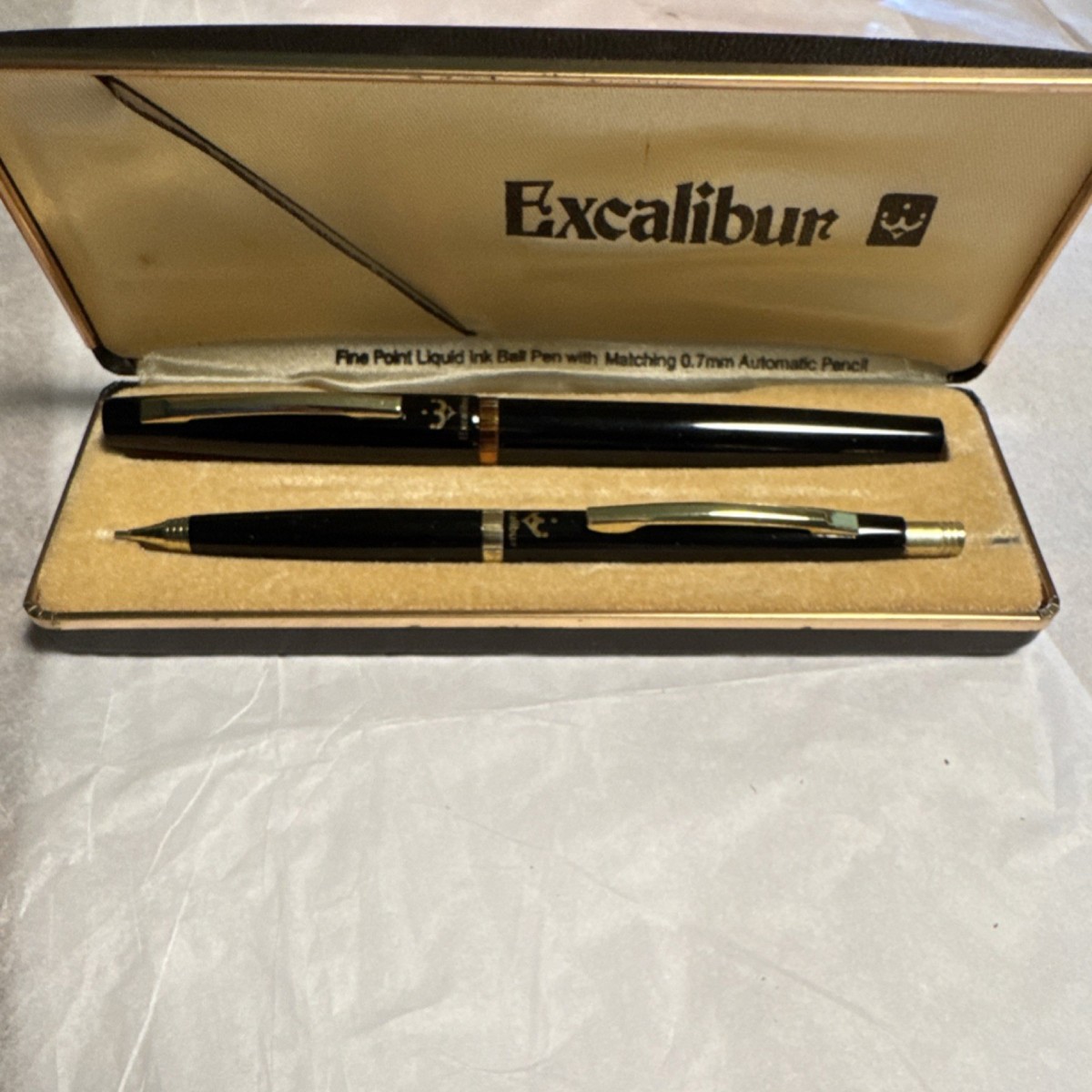 Excalibur Pentel Fine Point Pen & 0.7mm Pencil Set with Case | eBay