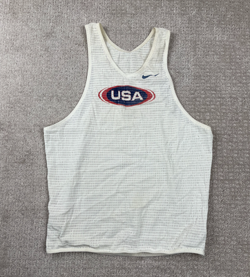 Nike オリンピックチーム タンクトップ アメリカ　Team USA ナイキ Vintage 90s Nike Team USA Olympic Singlet Jersey Tank Top Track