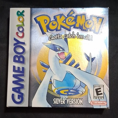 Pokémon Silver - Box w/ Manual & Inserts ONLY Game Boy Color Nintendo 2000