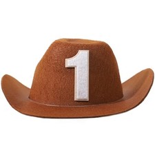 1st Birthday Cowboy Trumpet Hat for Baby Toddler Party Cowboy Hat2