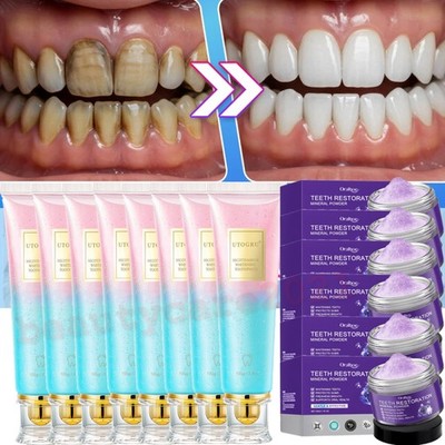 Niacinamid Whitening Zahnpasten, Mineral Zahnpulver, Zahnaufhell, frischer Atem