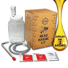 Honey Mead Making Kit with Reusable 1 gallon Wide-Mouth Fermenter - 2 Batch Ferm