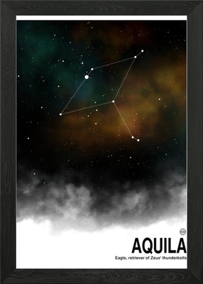 Aquila Sternbild Gerahmtes Wandbild Poster Leinwanddruck Bild