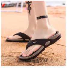 Massage Flip Flops for Men Summer Breathable Beach Shoes Sandals Men Luxury Flip