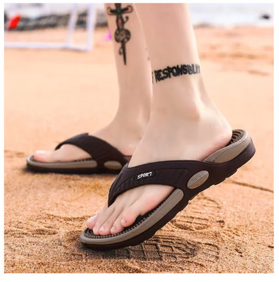 Massage Flip Flops für Männer Sommer Atmungsaktiv Strand Schuhe Sandalen Männer Luxus Flip