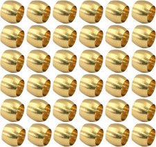 50 Pcs Brass Compression Fitting Ferrule Sleeve, 3/16" Tube OD Brass Compression