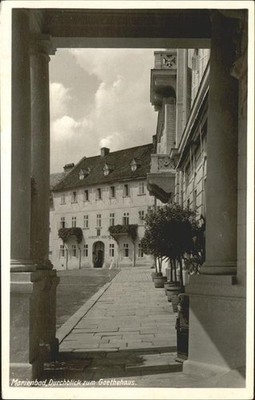Mariánské Lázně Czech Republic Bohemia view to Goethe House Bohemia