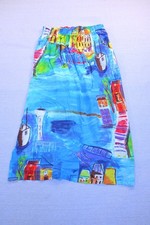 Vintage Sea Suns Womens Sailboat Print Skirt Made in USA Elastic Waist Flowing