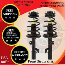 Monroe OEM Front Struts For 2015-2020 Toyota Sienna 3.5L 2WD Lifetime Warranty