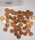 1955-S Lincoln Cent BU Wheat Penny Roll San Francisco Mint -See Description