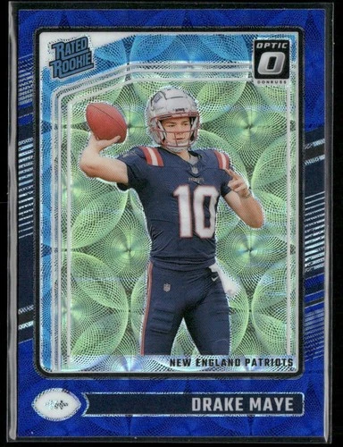 2024 Donruss Optic Drake Maye Blue Scope Prizm #229