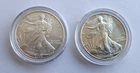 1993 & 2003 American Silver Eagle 1 Troy Oz. .999 Fine One Dollar LOT OF 2 COINS