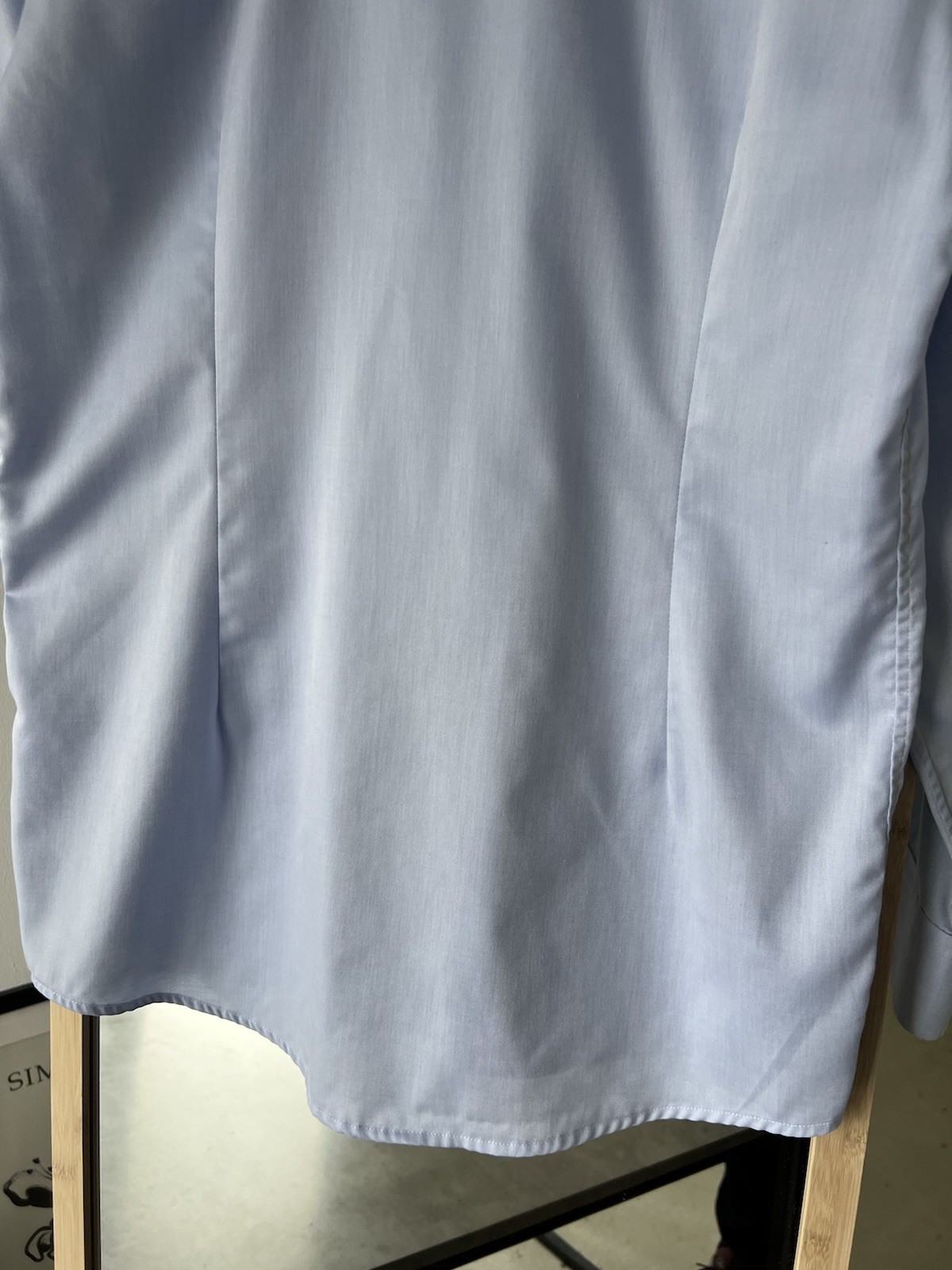 ETON Light Blue Shirt Wide Spread Collar Luxury Cotton Slim Fit Size 41/16/L