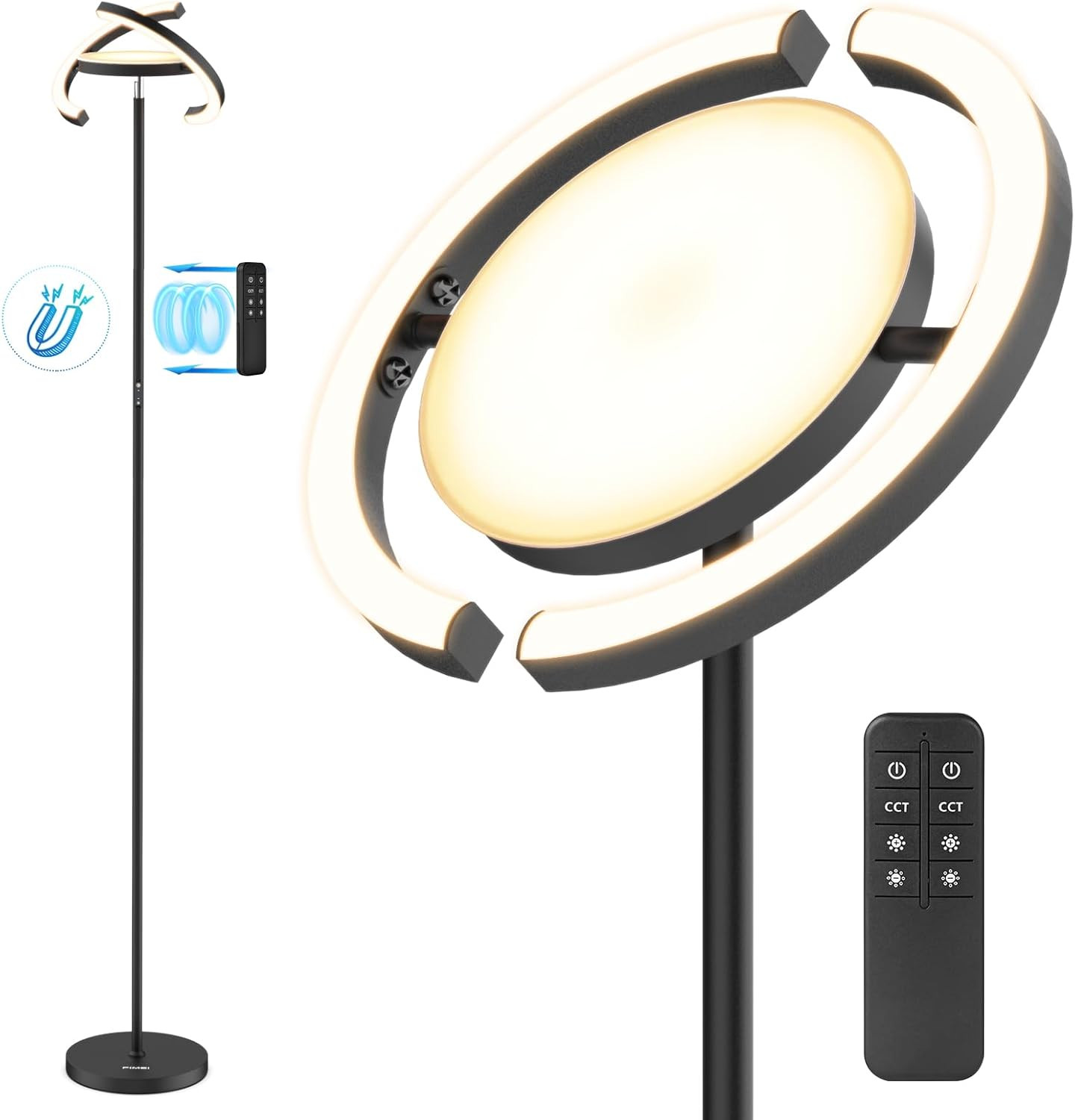 Piantana Salotto Saturno: Lampada da Terra LED 3 in 1