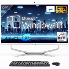 All IN One 24 " FHD Touch i7 10  Gen WIN11 RAM 64GB SSD 4TB PC Fixed Webcam 2K