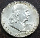 US 1952 Franklin Half Dollar  **