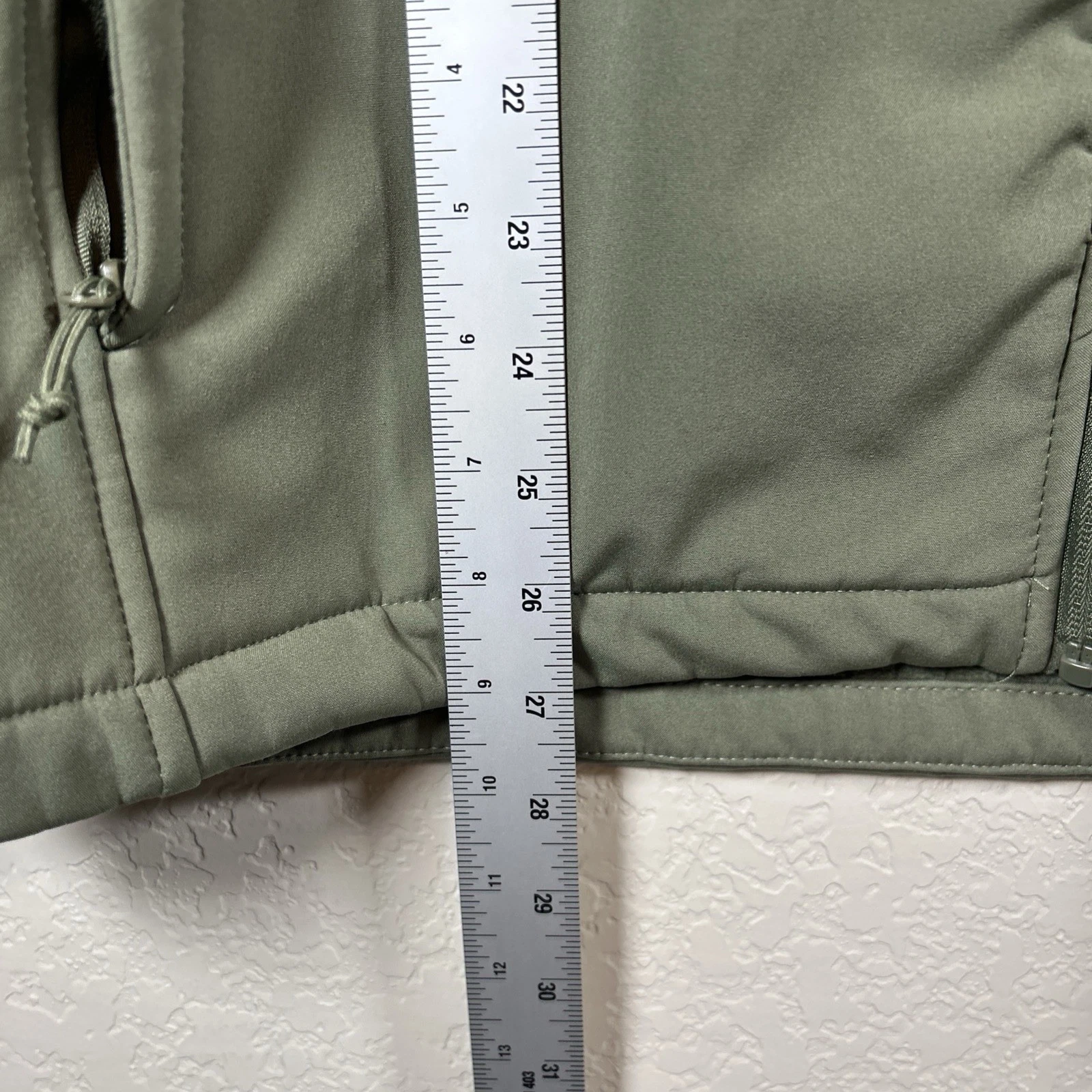 Magellan Outdoors Men's Sz L Polyester Softshell Fleece Lined Olive Green Jacket image 11