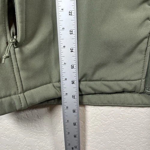 Magellan Outdoors Men's Sz L Polyester Softshell Fleece Lined Olive Green Jacket image 11
