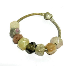 8 Pcs. Natural Multi Gemstone 5MM Big Hole Beads Large Hole Beads 12x10mm Beads