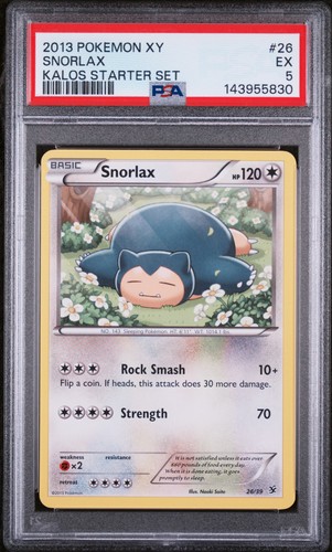 Snorlax graded PSA 5 for sale on eBay