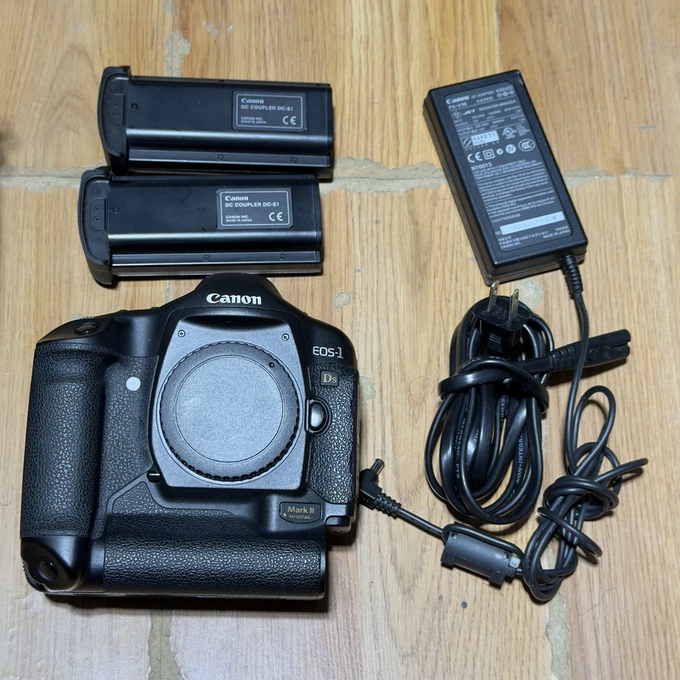 Cámara digital Canon EOS 1DS Mark II 16,7 MP SLR negra EF Japón + extras LIMPIA ⭐️ Foto 2 de 4