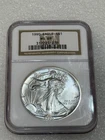 1990 Silver Eagle  NGC MS 69 Brown Label ~ Pristine ~ NO SPOTS (078)