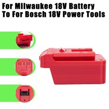 1X Adapter For Milwaukee 18V Li-ion Battery To For Bosch 18V Cordless Tools New
