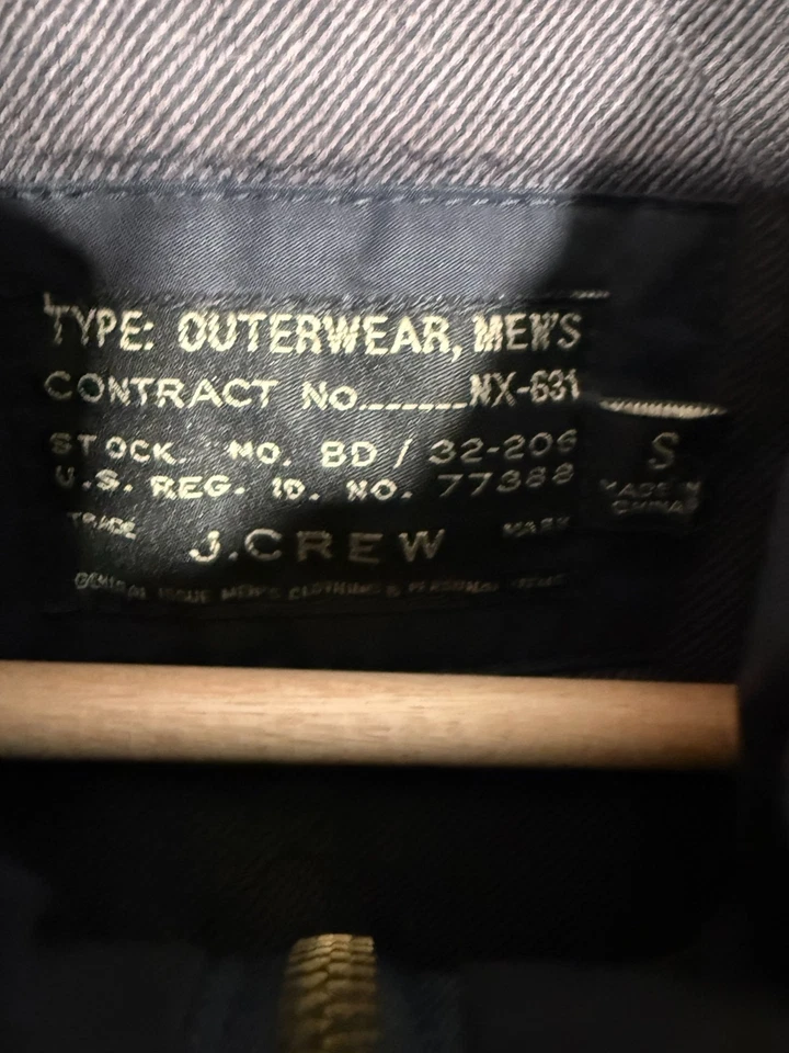 J. Crew Quilted Vest Men’s Size Small Blue Zip Front Outerwear Minimalist - Image 2 of 4