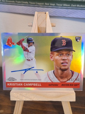 #ad 2025 Topps Chrome Kristian Campbell Rookie Auto 199 #CPA KC Boston Red Sox RC $22.99