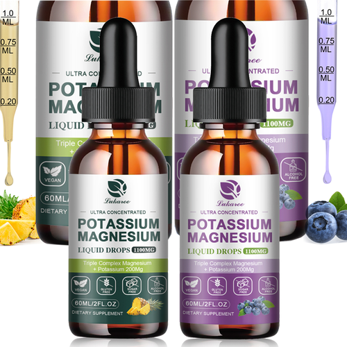 Potassium Supplement with Magnesium, Calcium, Vitamin D3, Zinc Liquid ...