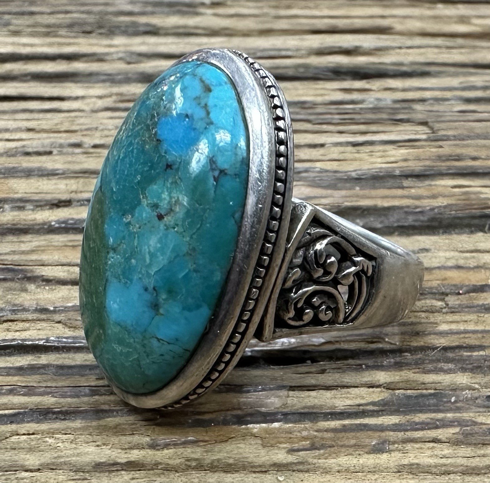 Beautiful Native American Sterling Ring (size 10) - image 1