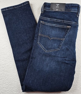 Diesel Thommer Slim Straight Stretch Jeans Mid Blue Denim Mens CHOOSE YOUR SIZE