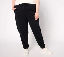 Anybody Women's Petite Pants PL Brushed French Terry Joggers Black A665645