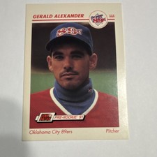 Impel 1991 Line Drive Pre-Rookie Gerald Alexander 89ers Baseball Card #301 AAA. rookie card picture